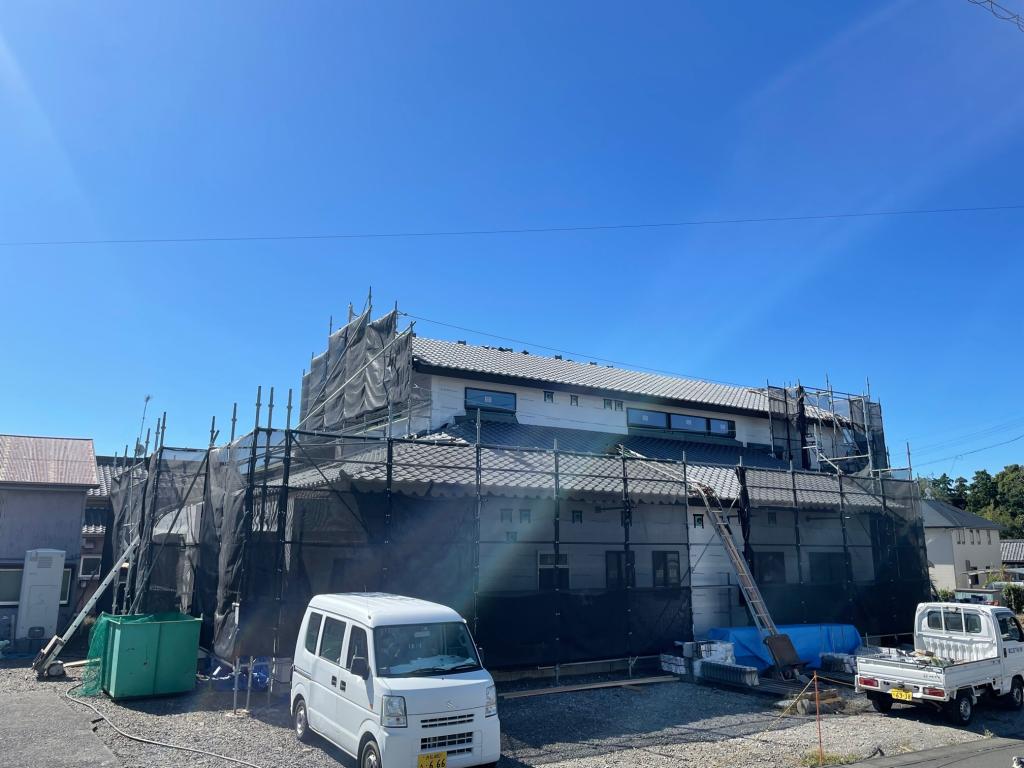日本瓦の家・只今施工中! #仁藤流