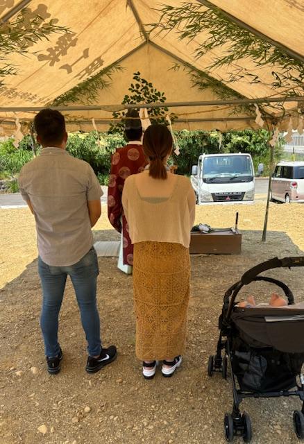 地鎮祭と大国主命への感謝